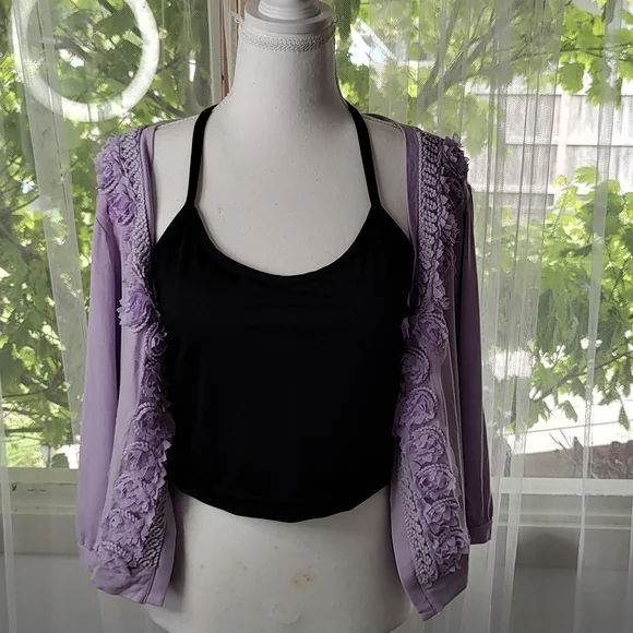 Sweet mauve City Chic cardigan. - Picture 4 of 5